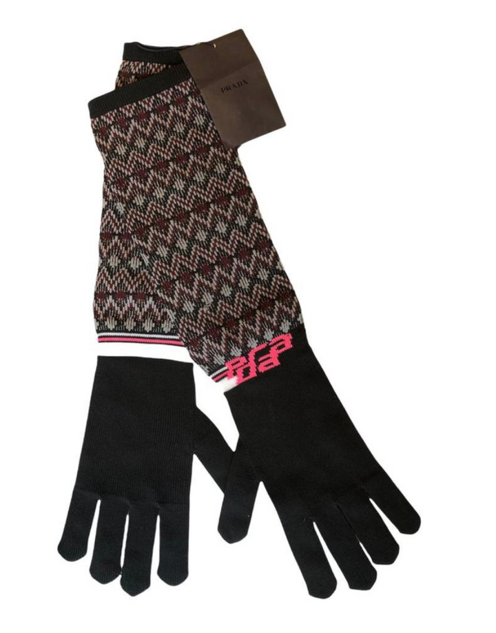 Prada Gloves in Multicolor Pattern