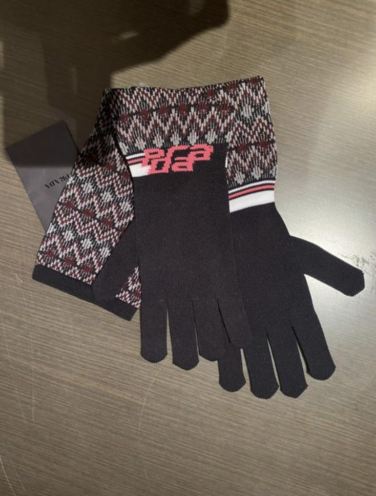 Prada Gloves in Multicolor Pattern