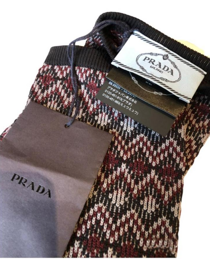 Prada Gloves in Multicolor Pattern